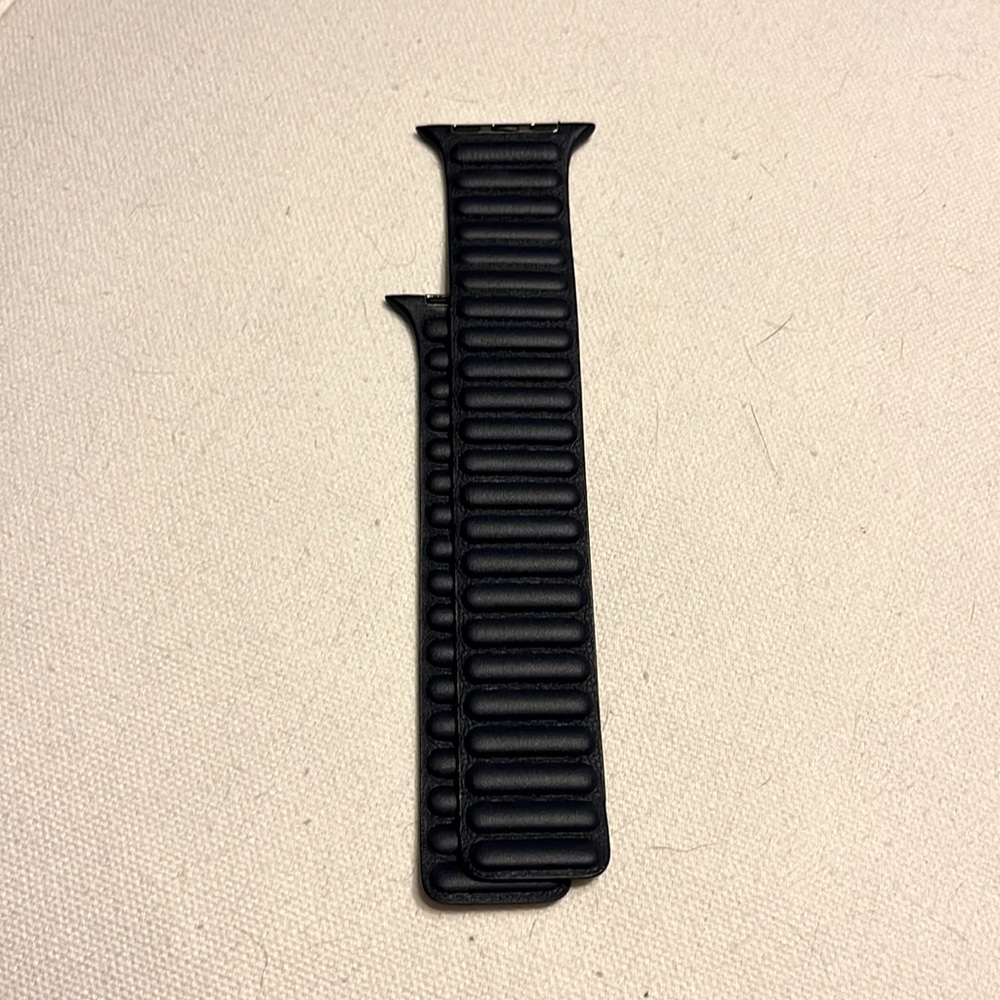 Apple Watch Leather Band, Ink, 44mm, M/L